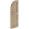 Ekena Millwork Sandblasted 2 Equal Flat Panel w/Quarter Round Arch Top Faux Wood Shutters, 12W x 60H, PR SHUFPQ12X60SDPR - alternate 10